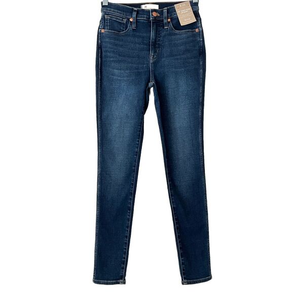 Madewell Jeans Blue 10” High-Rise Skinny Magic Pockets 25 - Picture 1 of 12